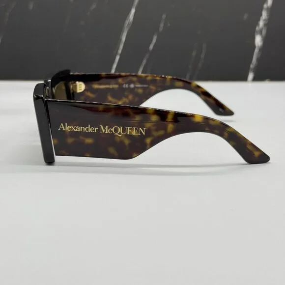 NEW ALEXANDER MCQUEEN AM0433S 002 SUNGLASSES WOMEN HAVANA  display picture 3